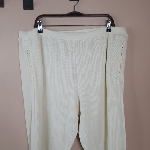 SKIMS Waffle Jogger Lounge Pants in Cream Size 4X - Picture 2 of 8